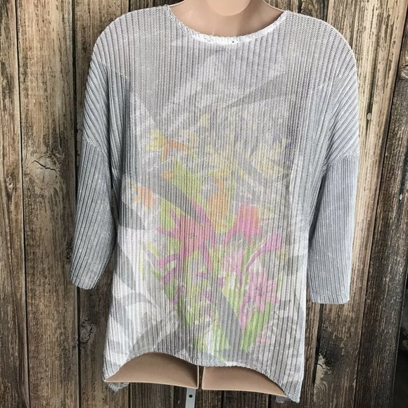 Westbound Women's Stretchy See Through Blouse Top - Picture 2 of 3